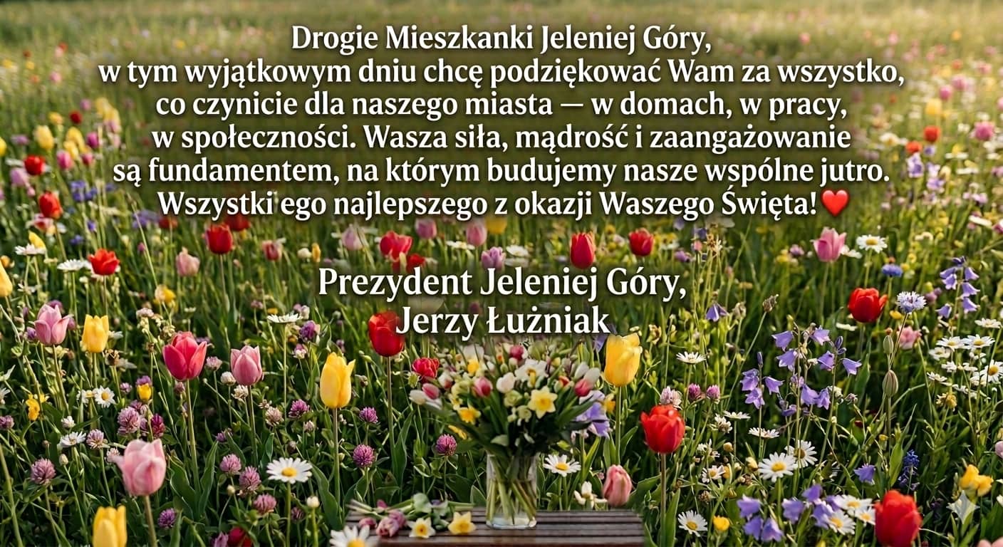 Życzenia dla kobiet od Prezydenta Jeleniej Góry