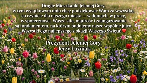 Życzenia dla kobiet od Prezydenta Jeleniej Góry