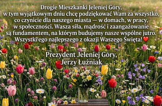 Życzenia dla kobiet od Prezydenta Jeleniej Góry