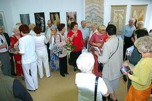 Otwarcie wystawy unikatowej tkaniny artystycznej Ewy Łukiewskiej