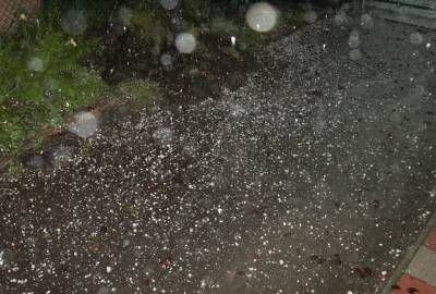 Potężne gradobicie nad Jelenią Górą