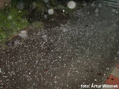 Potężne gradobicie nad Jelenią Górą