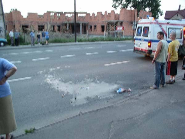 Potrącił pieszego - relacja z wypadku