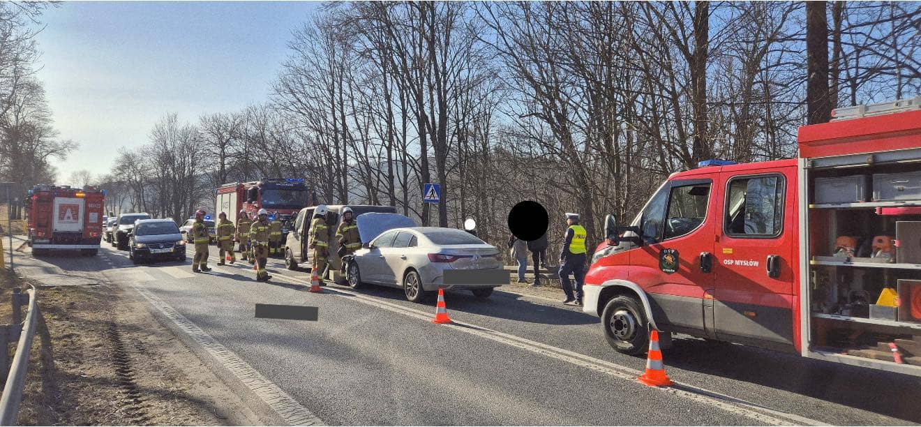Ranni w wypadku busa z osobówką