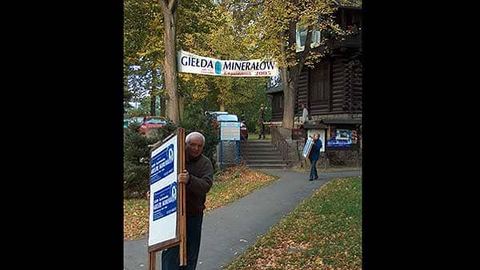 Giełda minerałów w Parku Zdrojowym