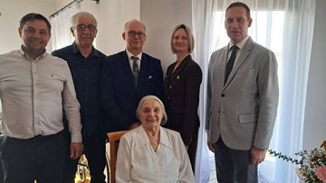 Setne urodziny mieszkanki Trzcińska