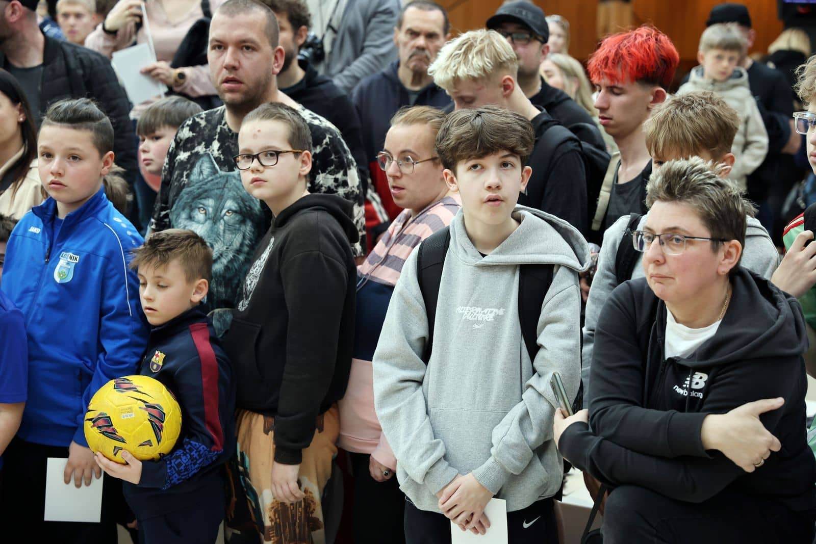 Tłumy na spotkaniu z legendarnym bramkarzem