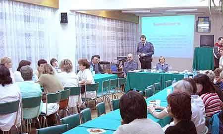 Szkolenie przeprowadzone przez policję wzbudziło spore zainteresowanie.