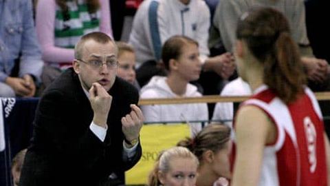 Rafał Sroka - trener AZS KK.