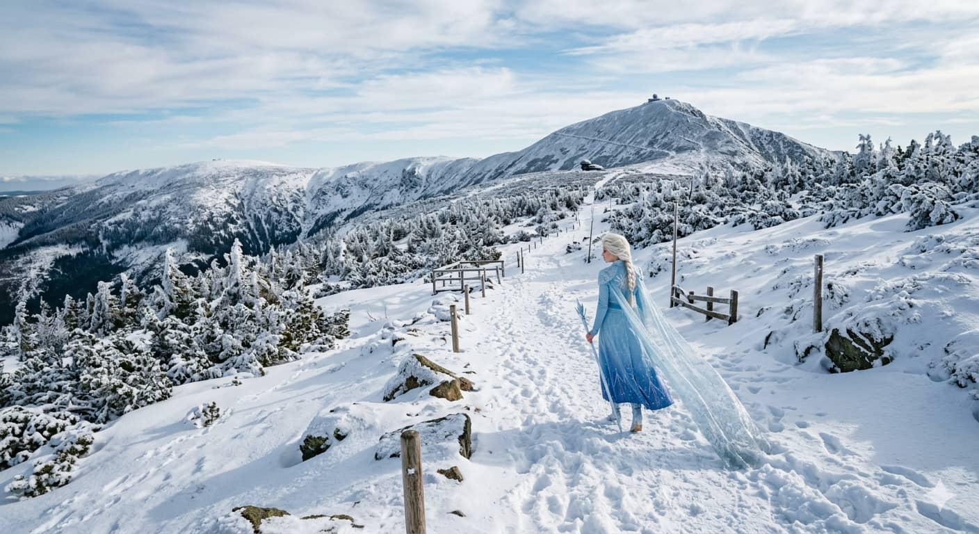 Również Elsa idzie na Śnieżkę?