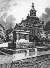 Pomnik Strzelców przy Kościele Łaski (Gnaden Kirche), dziś – garnizonowy.