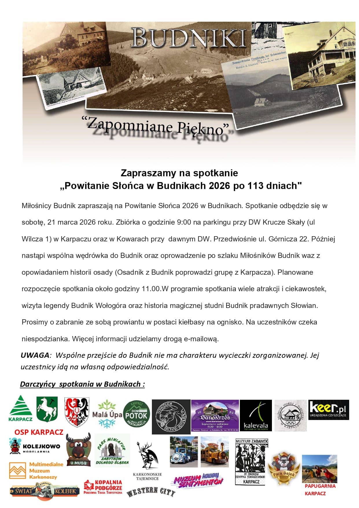 Powitanie słońca w Budnikach