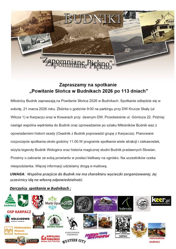 Powitanie słońca w Budnikach