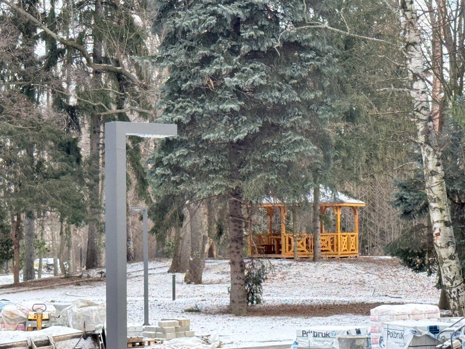 Budowa centrum opieki na finiszu