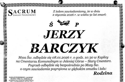 Zmarł Jerzy Barczyk