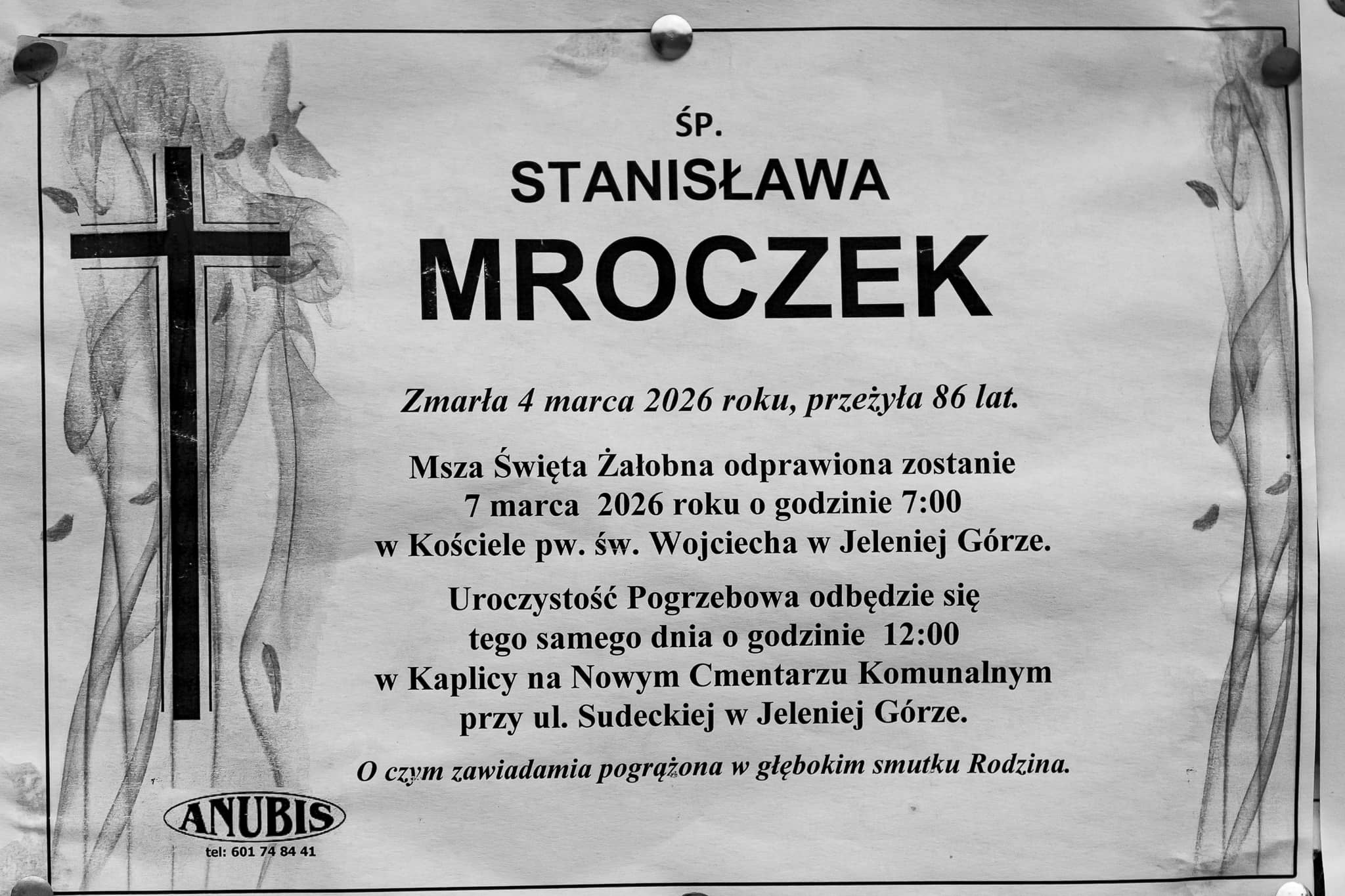 Zmarła Stanisława Mroczek
