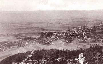 Hermsdorf widziany z zamkowej wieży.
