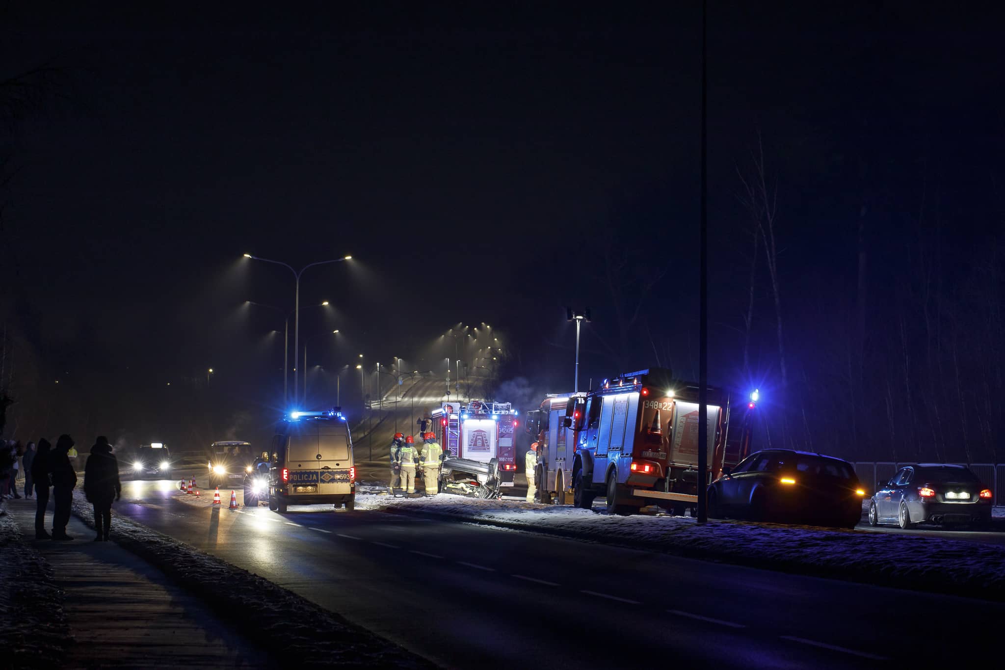 Dachowanie na obwodnicy Jeleniej Góry