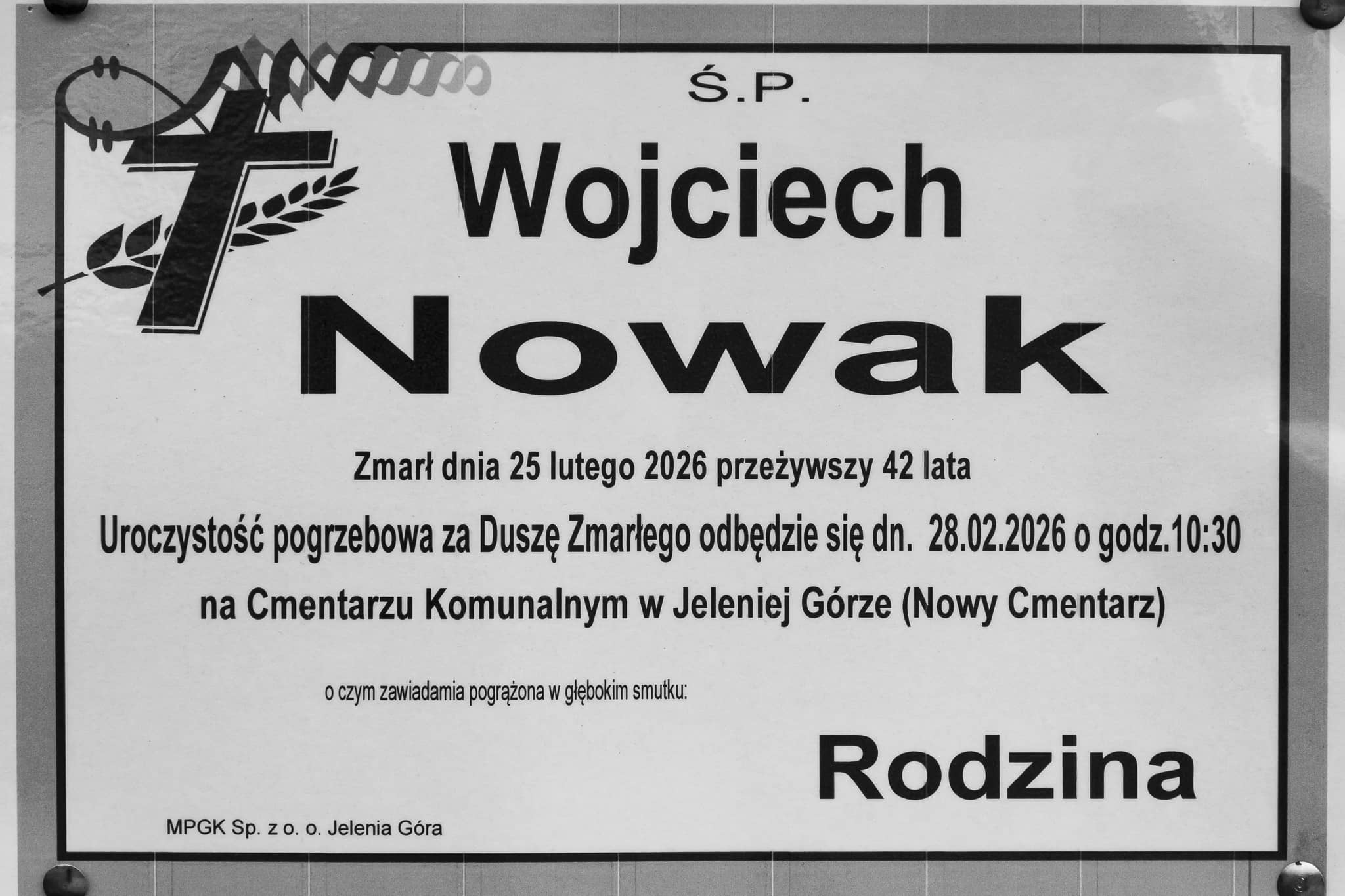 Zmarł Wojciech Nowak