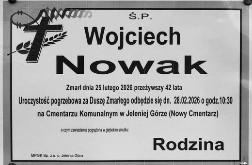 Zmarł Wojciech Nowak