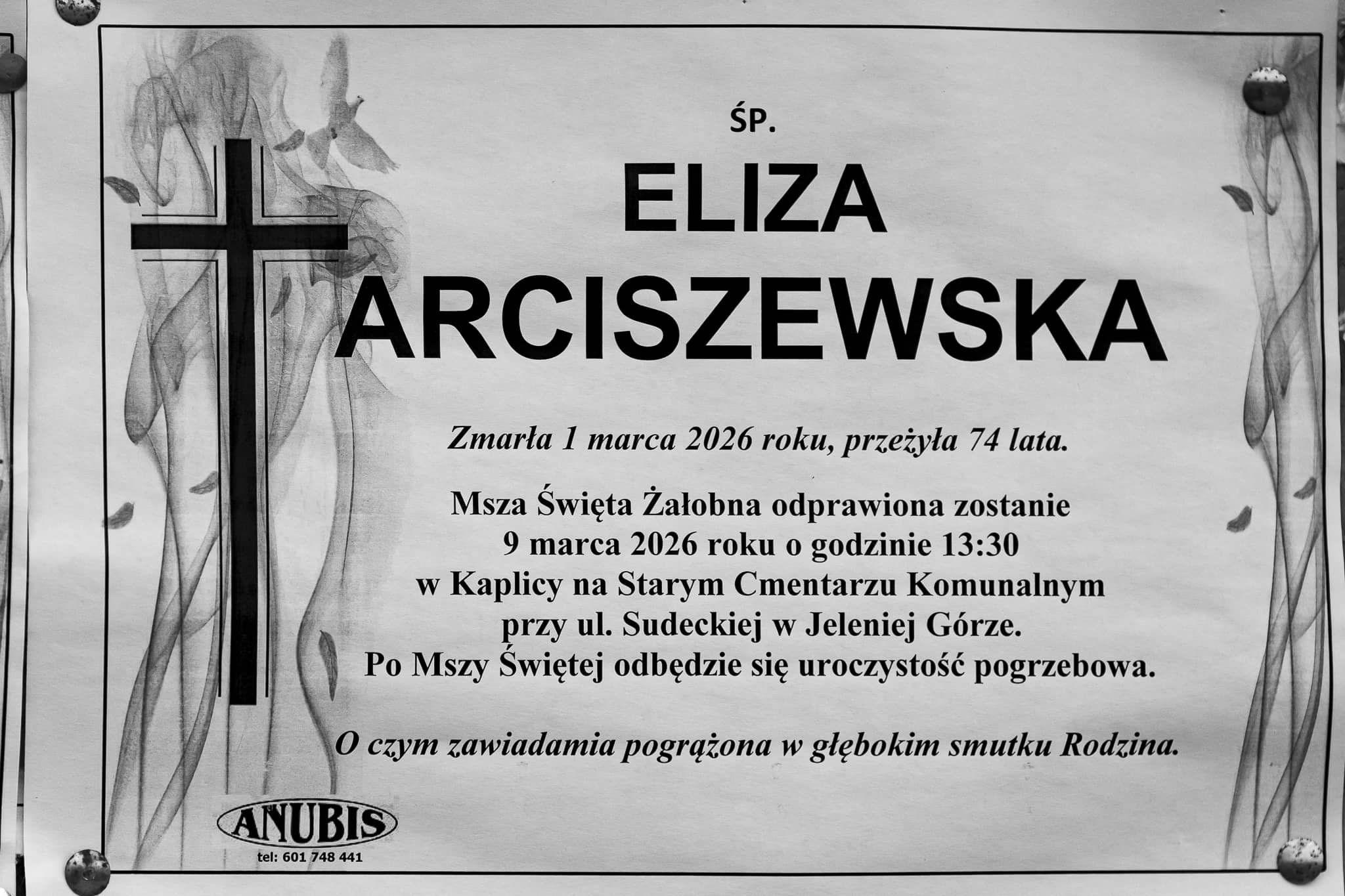 Zmarła Eliza Arciszewska