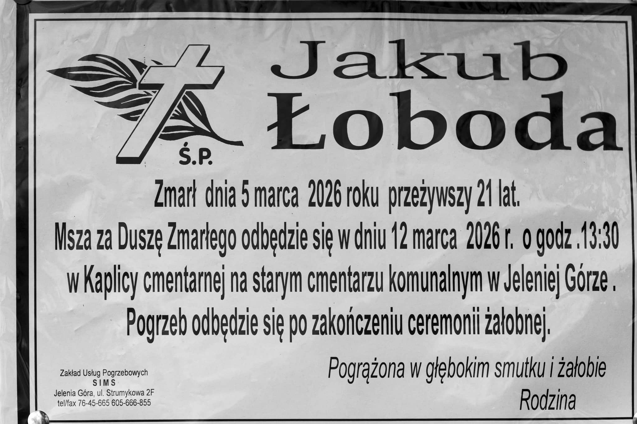 Zmarł Jakub Łoboda