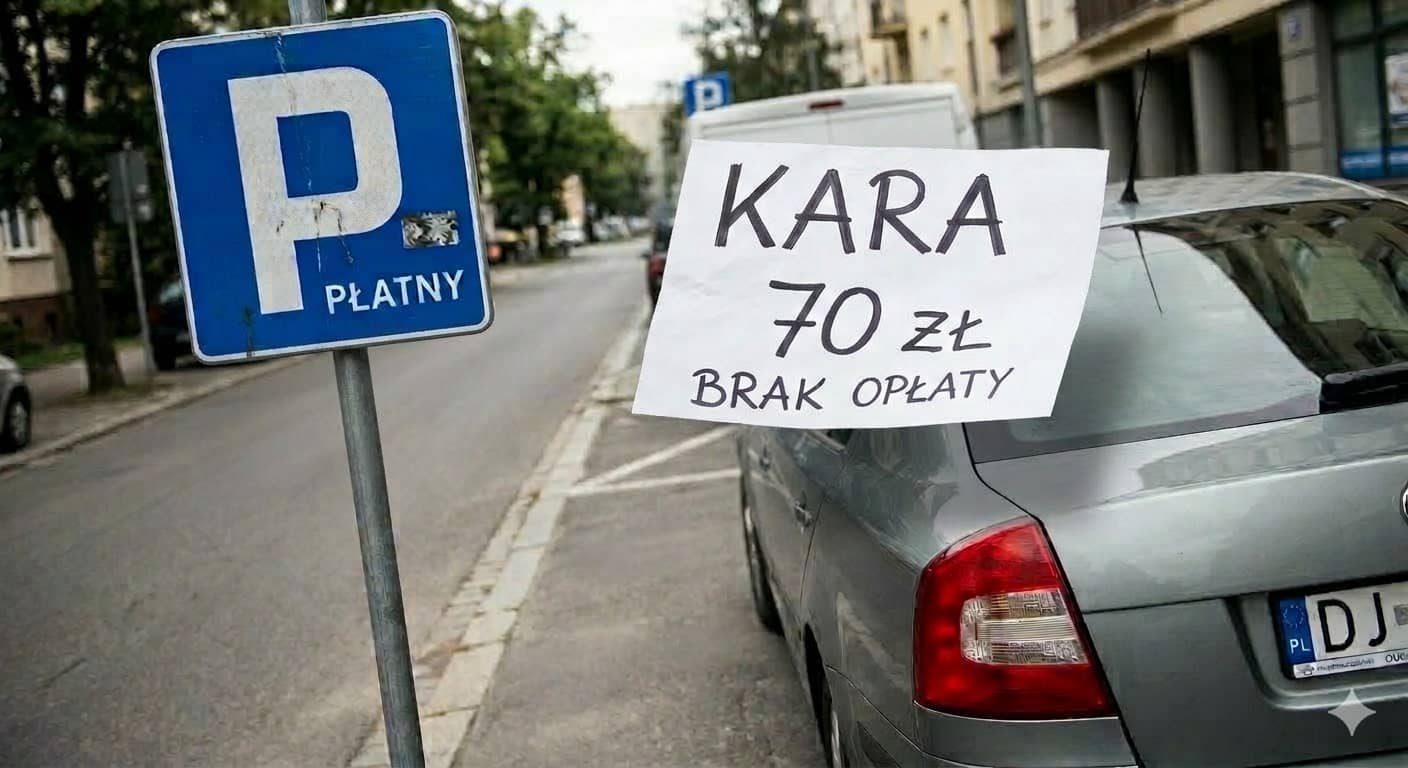 5 minut warte 70 zł. Historia z parkingu w Jeleniej Górze