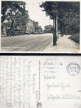 Pozdrowienia z dworca głównego z 1942 roku: sielska atmosfera zdjęcia w niczym nie przypomina faktu, że właśnie trwała druga wojna światowa.