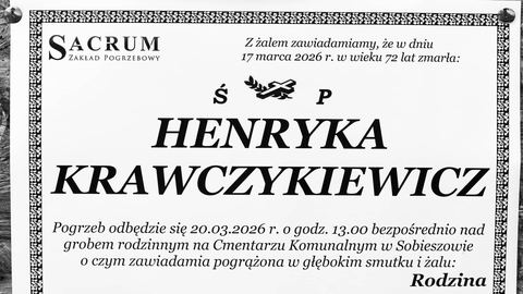 Zmarła Henryka Krawczykiewicz