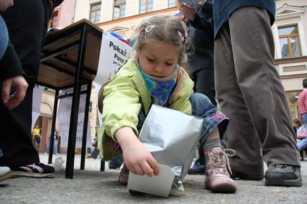 Gimnazjaliści z