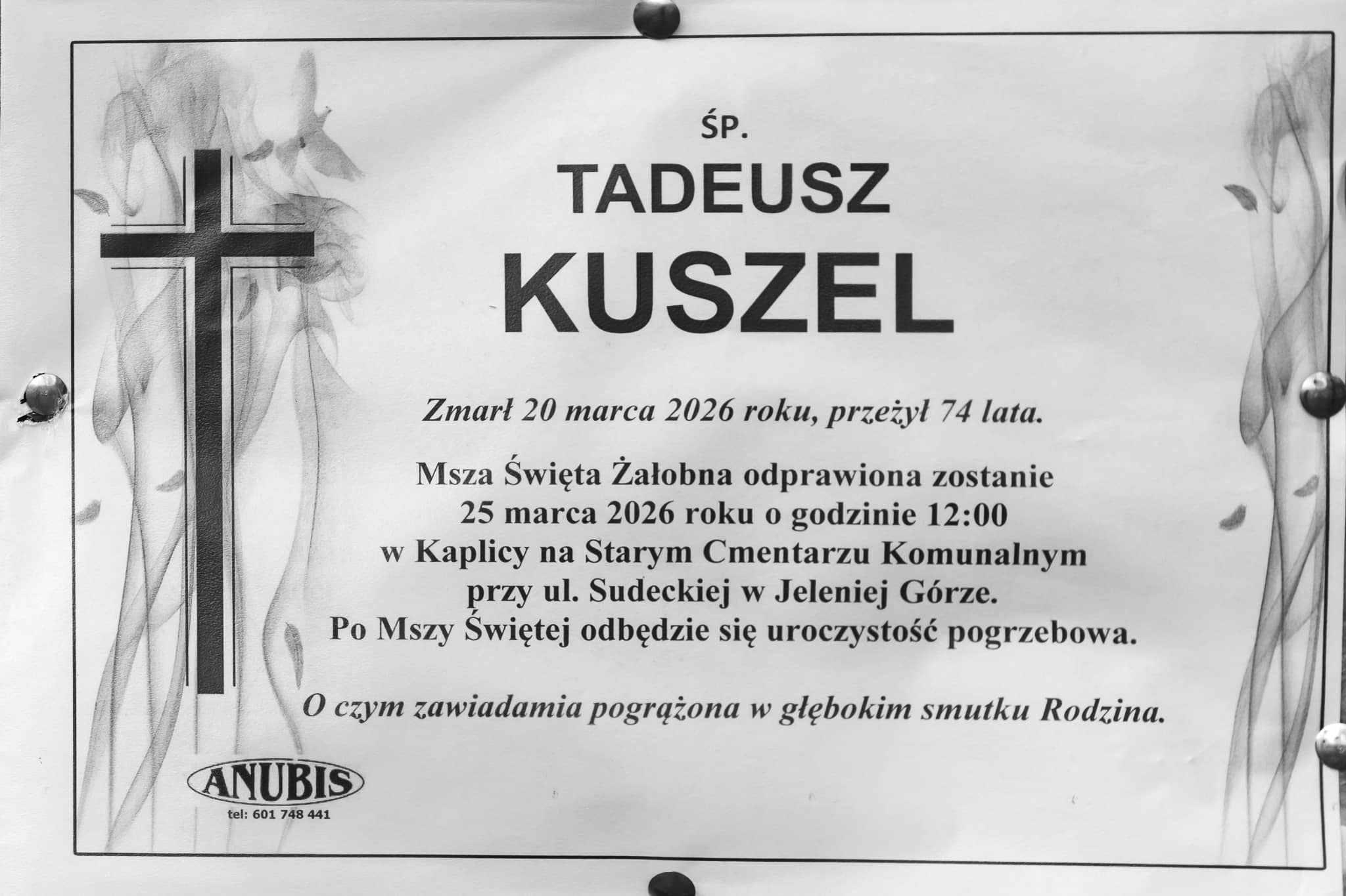 Zmarł Tadeusz Kuszel