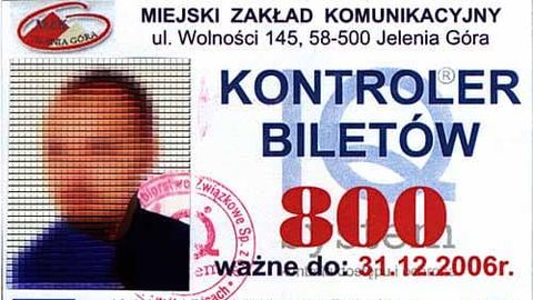Wzór legitymacji kontrolerów Kolejowego Przedsiębiorstwa Związkowego.