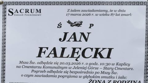Zmarł Jan Falęcki