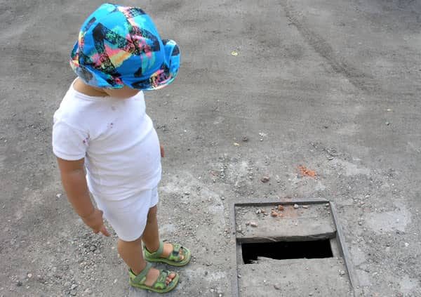 O wypadek w tym miejscu nie trudno: nie tylko w przypadku małych dzieci.