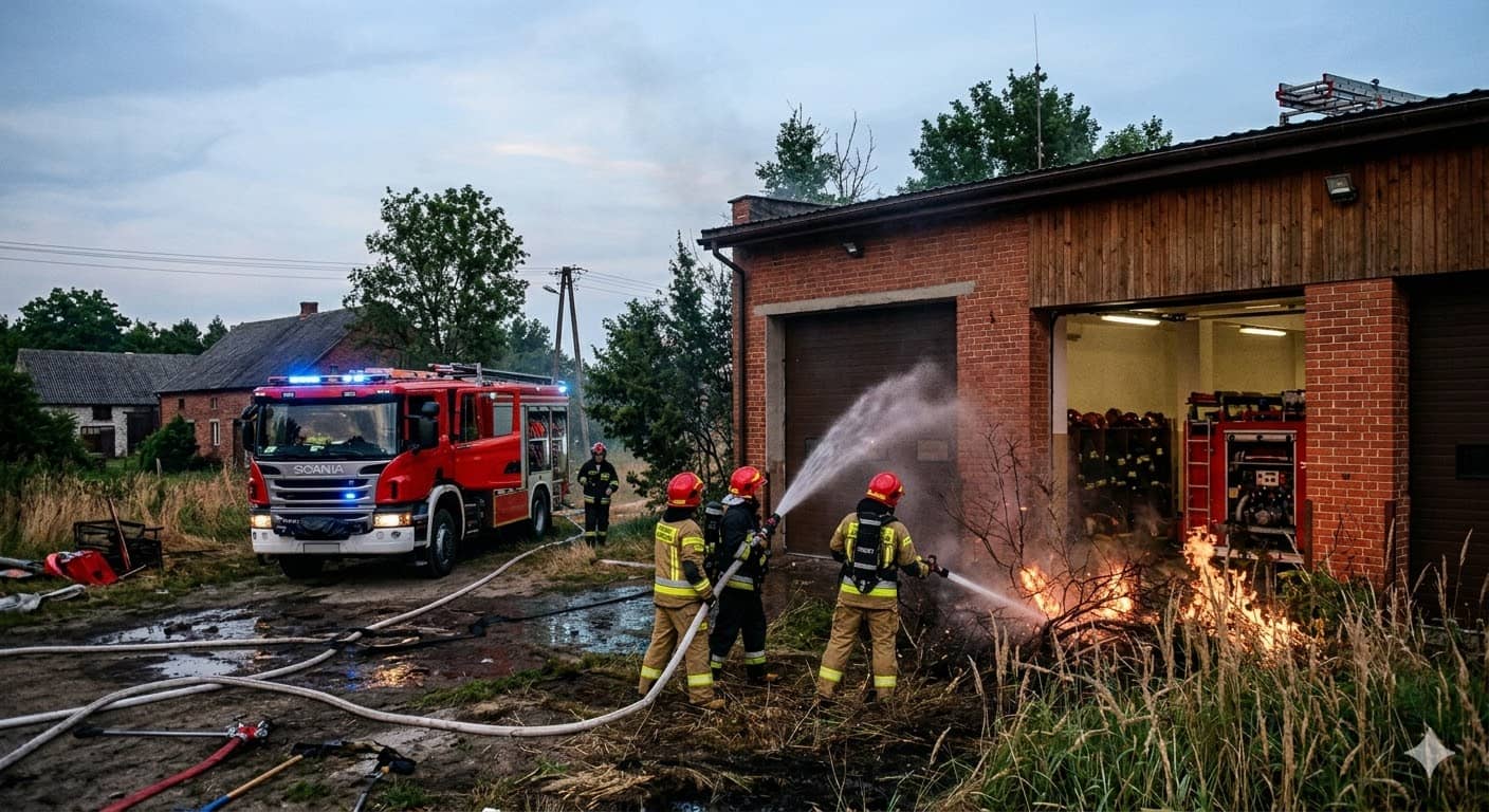 Ktoś podpalił remizę