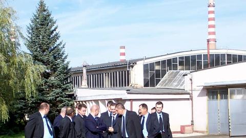 Marek Woźniak, dyrektor MZK, podczas środowej uroczystości przekazania nowych autobusów.