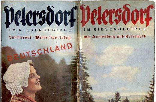 Niemiecki przewodnik zachwalający Petersdorf i okolice.