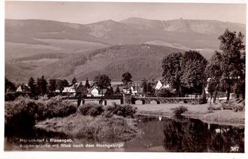 Panorama Karkonoszy widziana z dawnego Malinnika.