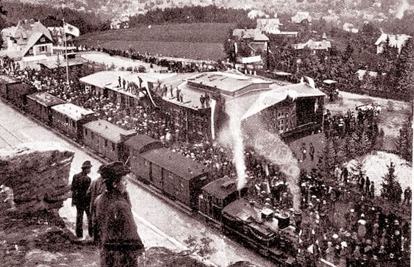 25 czerwca 1902: huczne otwarcie linii w Ober Schreiberhau.