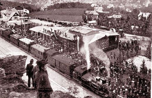 25 czerwca 1902: huczne otwarcie linii w Ober Schreiberhau.