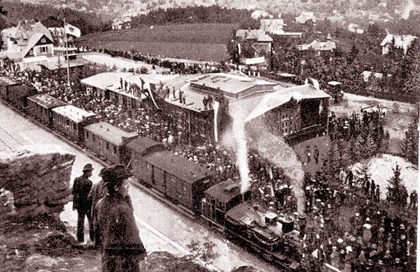 25 czerwca 1902: huczne otwarcie linii w Ober Schreiberhau.