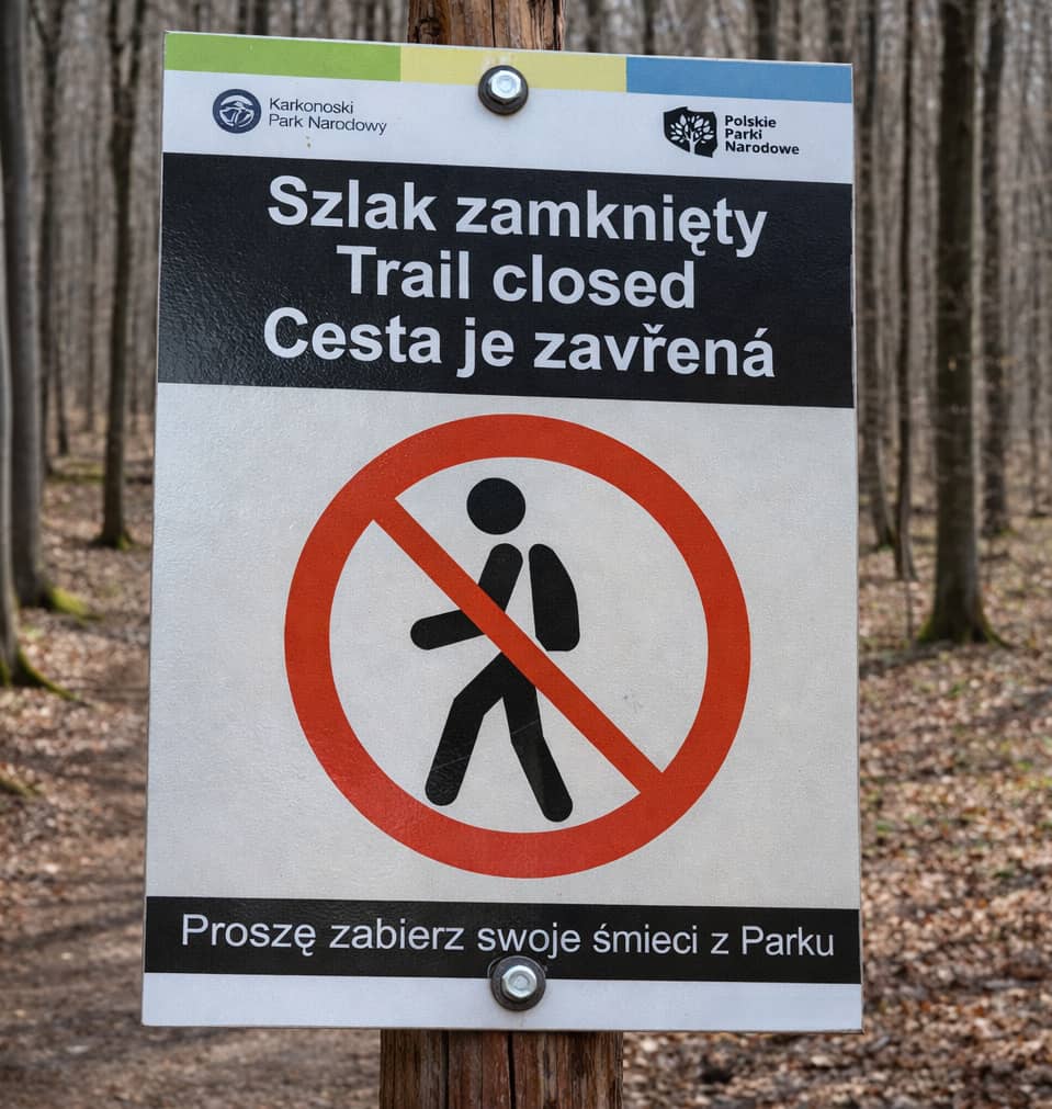 Utrudnienia przy Wodospadzie Szklarki