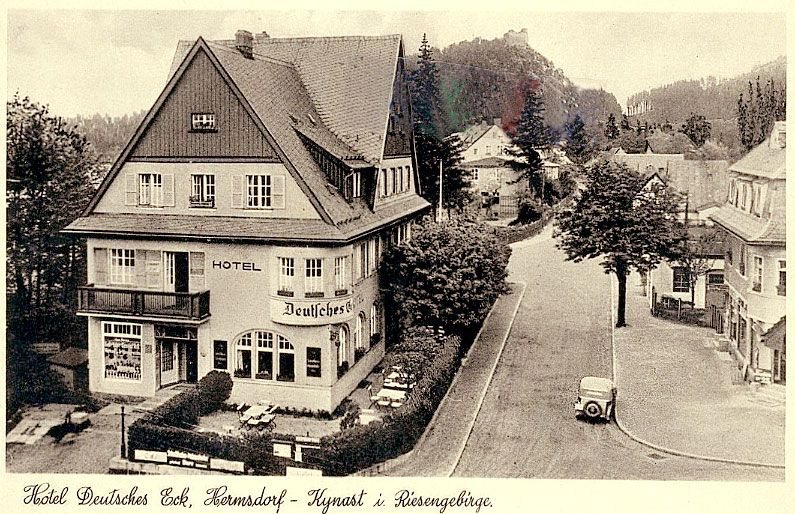 Hotel w Sobieszowie (Hermsdorf) Deutsches Eck.