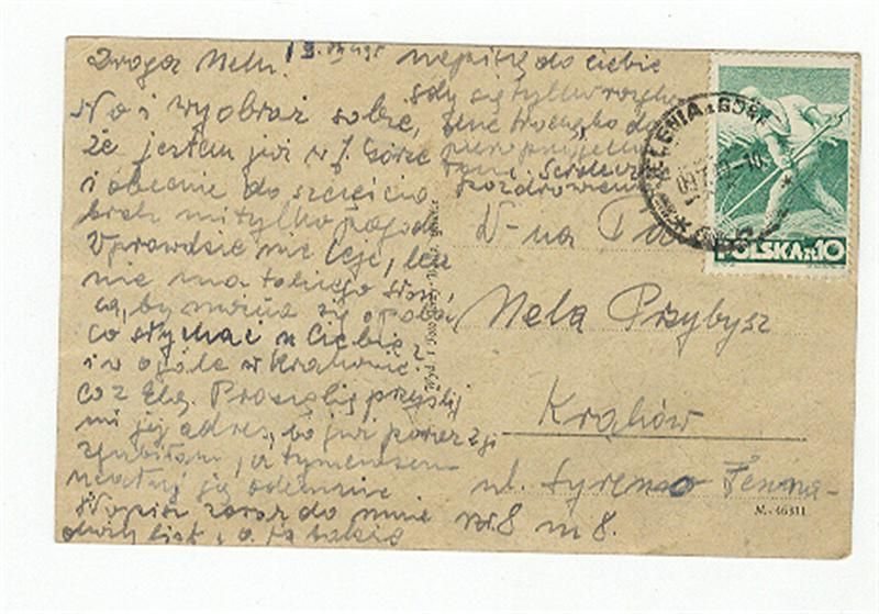 Pozdrowienia z Jeleniej Góry z lipca 1949 roku.