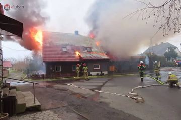 Spalił się "Zajazd u Basi" w Wolimierzu