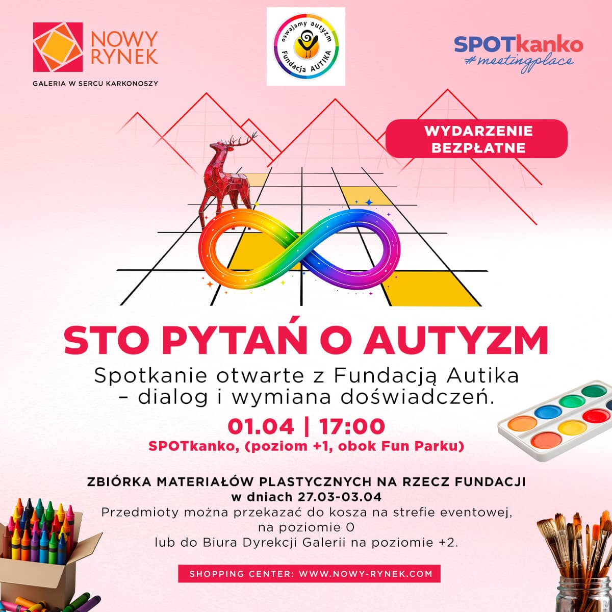 „Sto pytań o autyzm” – rozmowa bez barier w galerii Nowy Rynek