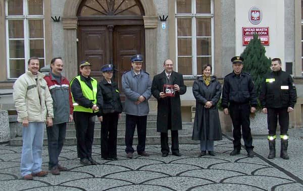 Przystanek konwoju przy Szkole Podstawowej nr 7.