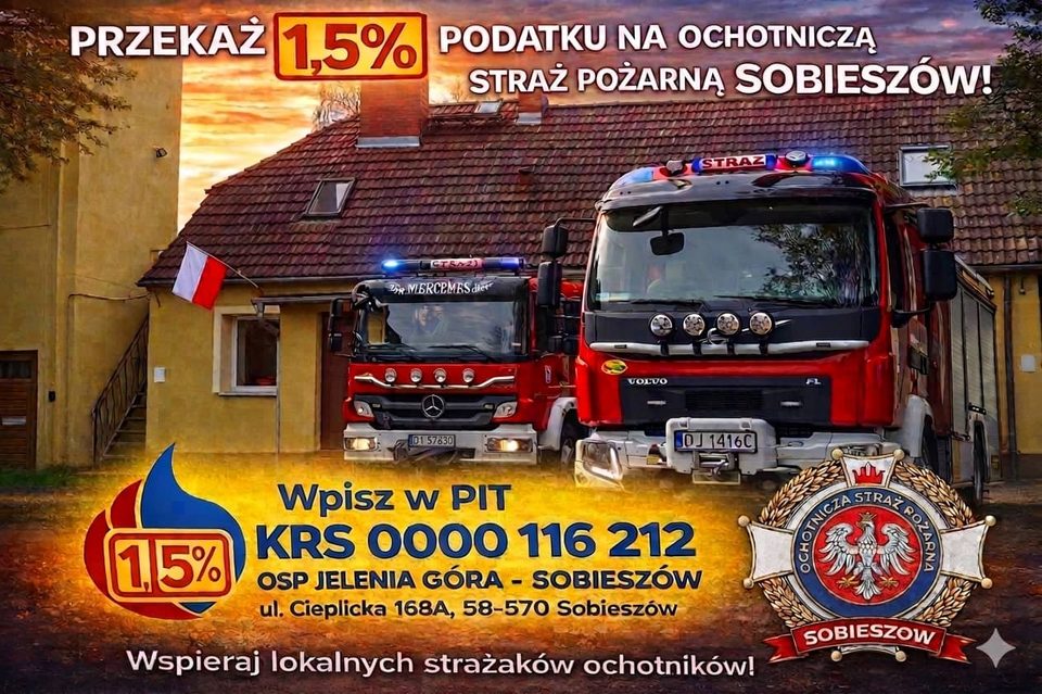 Strażacy z Sobieszowa proszą o wsparcie