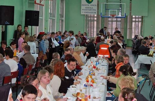 Bożonarodzeniowy symbol jedności połączył uczestników spotkania.