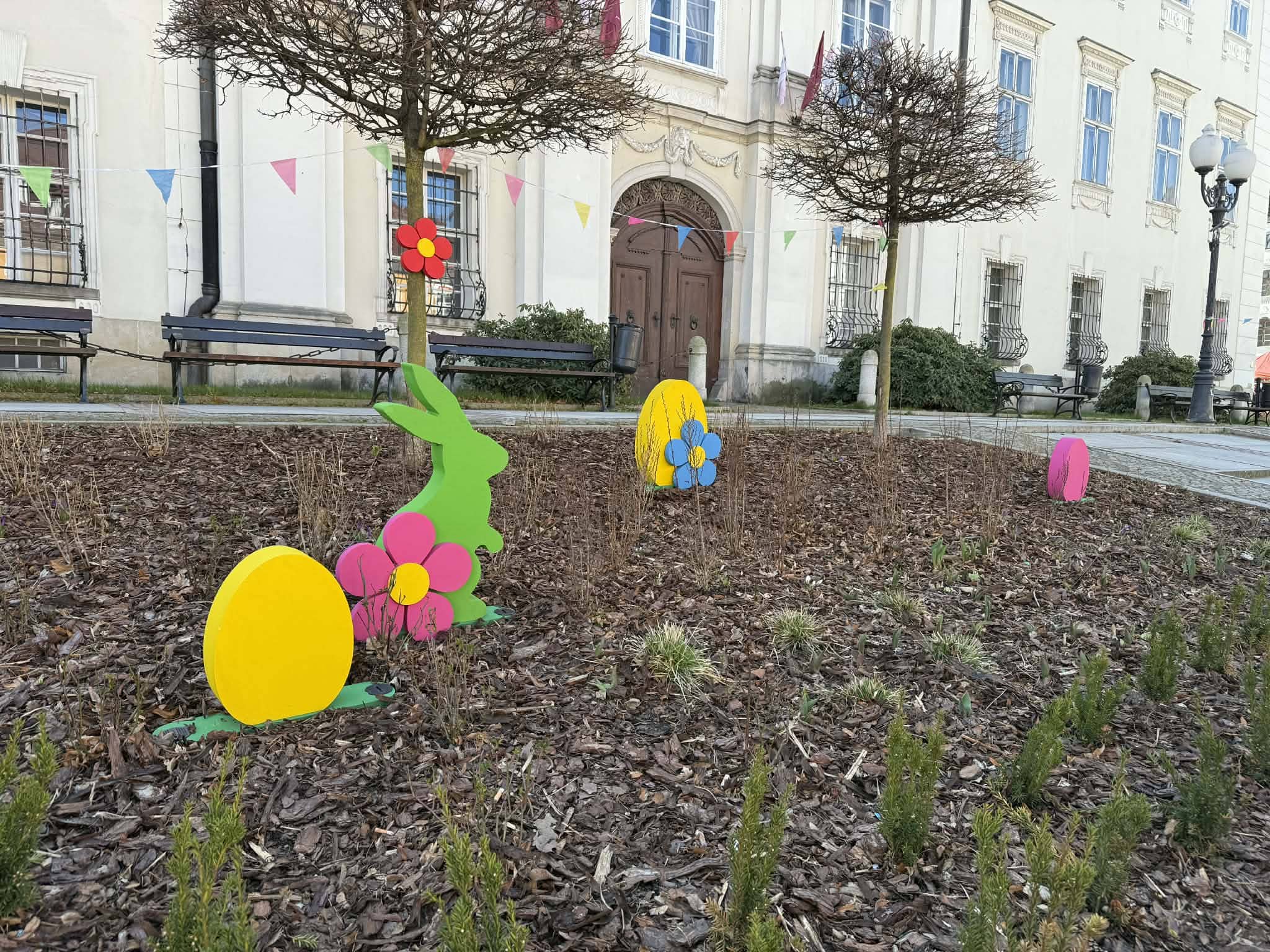Pisanki i zajączki zdobią Jelenią Górę